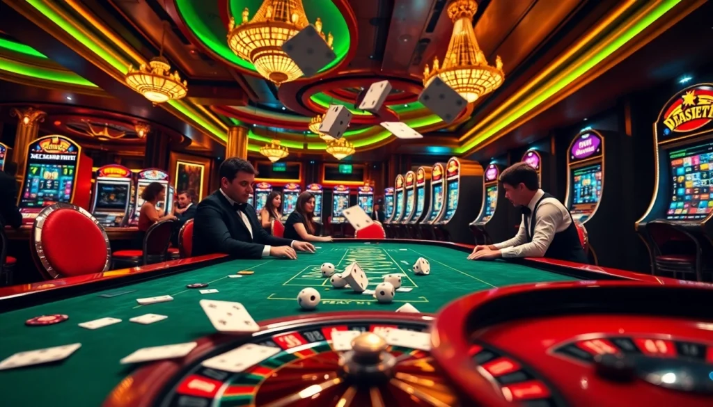 Vivez l'excitation du meilleur casino en ligne avec une action de jeu dynamique, comprenant la roulette, le poker et des machines à sous vibrantes.