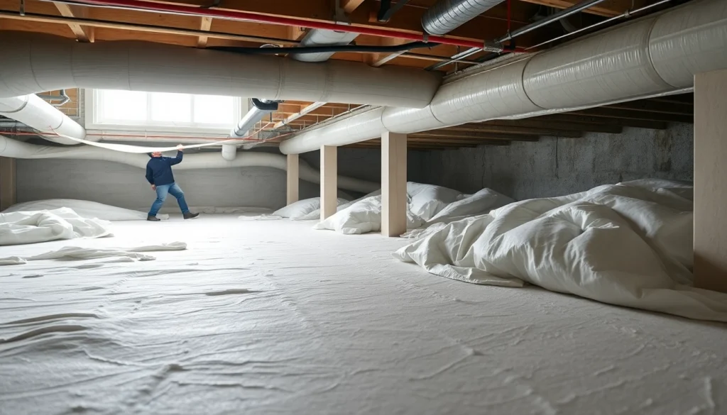 Crawl Space Restoration being performed by experts in a clean, professional environment.