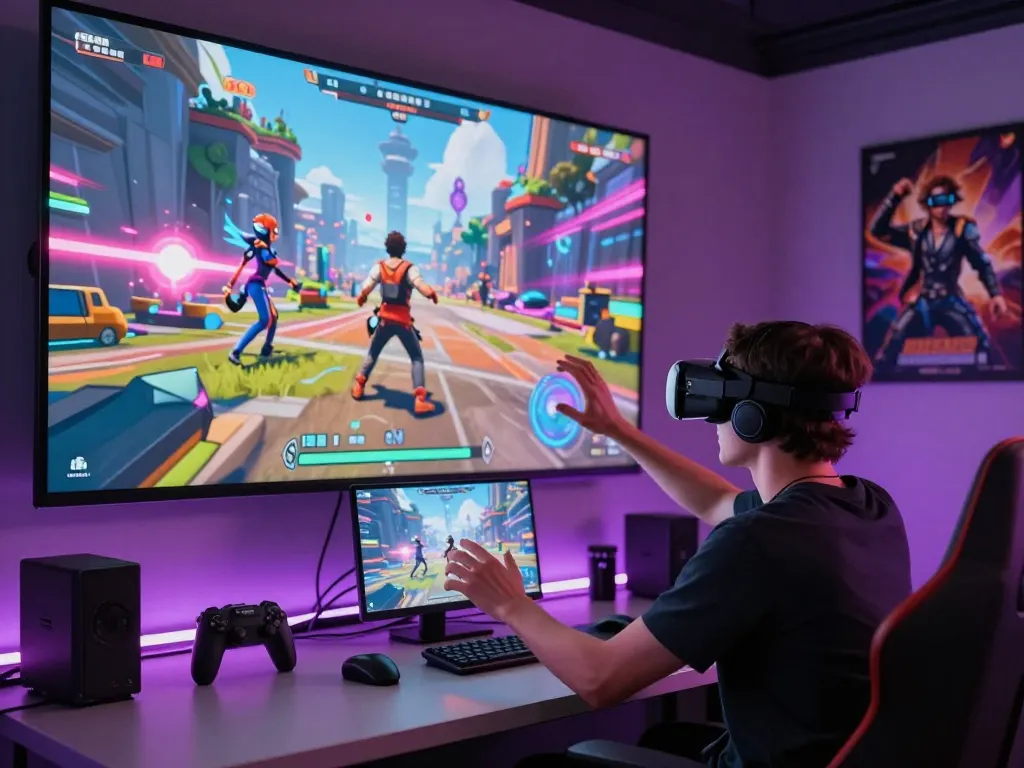 AI porn games immersive virtual reality gaming experience.