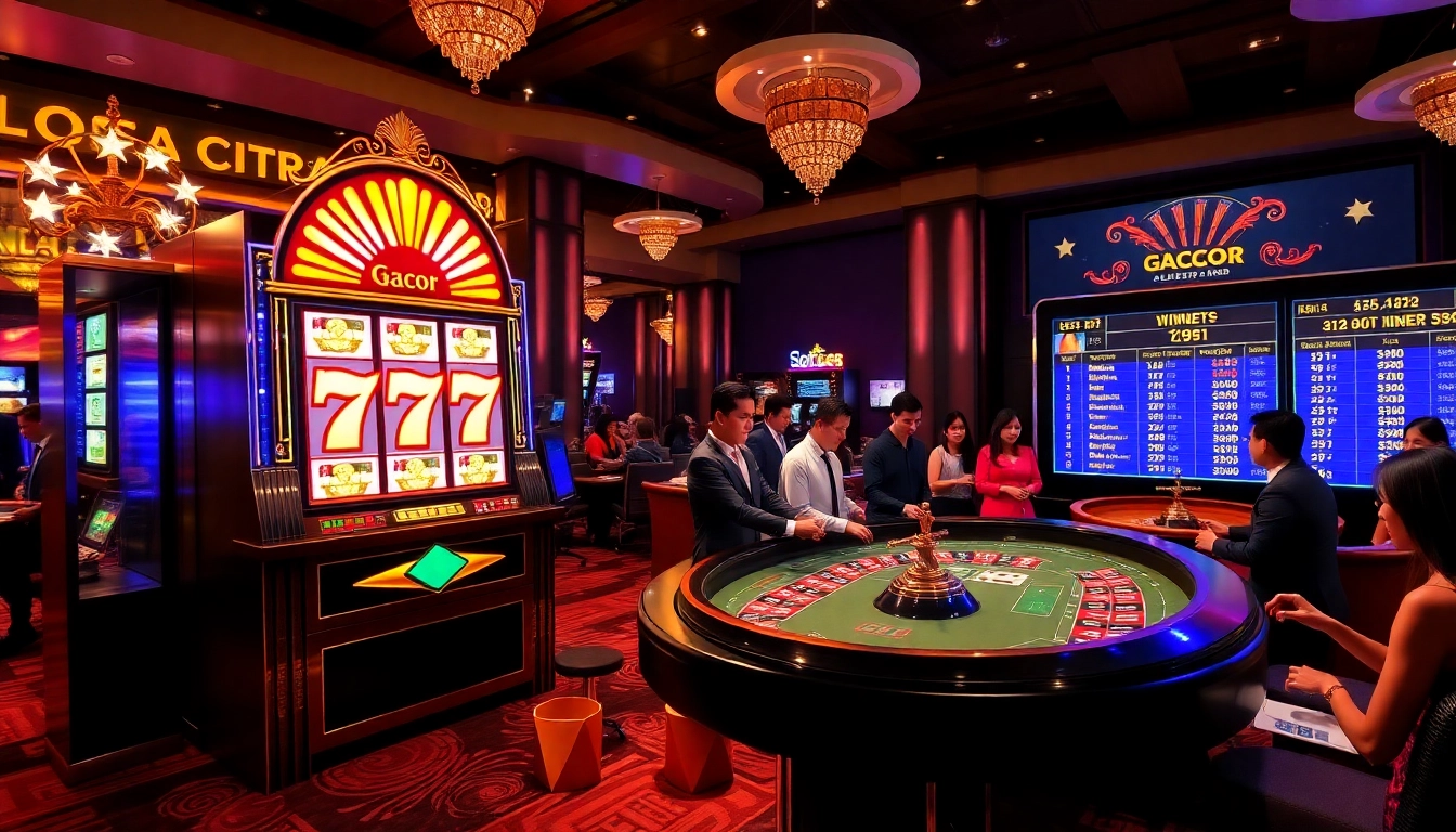 Experience the thrill of slot gacor 777 with vibrant casino games and enthusiastic players.