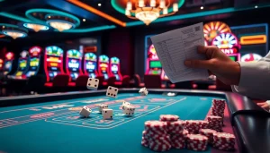 Experience the excitement of Tài Xỉu MD5 com with vibrant casino visuals of dice rolling and competitive play.