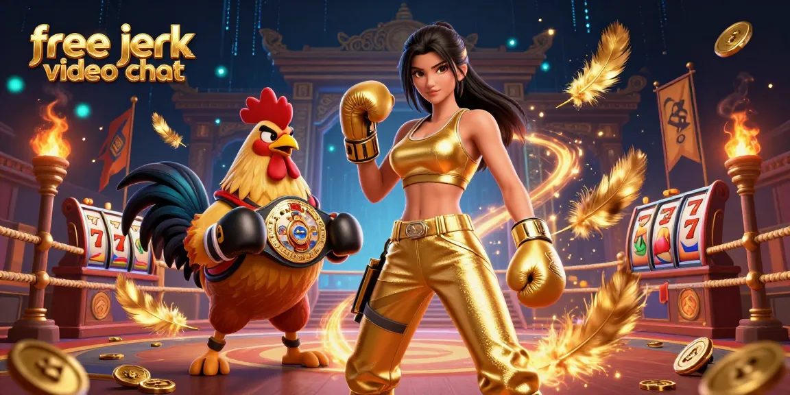 Engage in free jerk video chat with real participants amidst an interactive gambling themed arena.