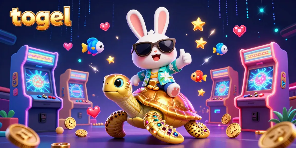 Engage in thrilling togel games with lively characters and casino elements.