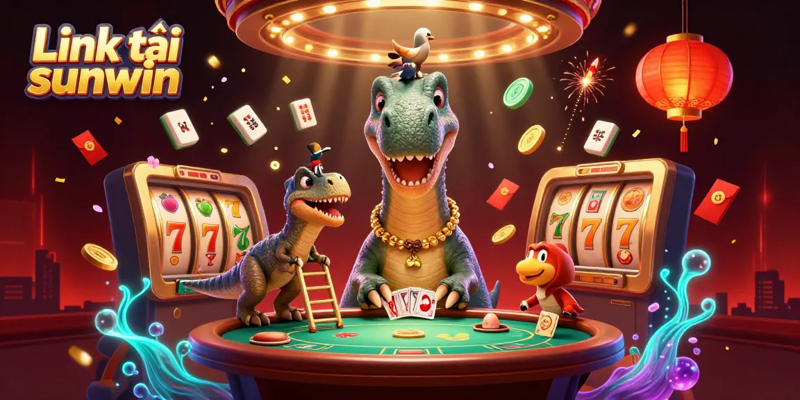 Engage in the thrilling world of casino adventure with Link tải sunwin surrounded by vibrant 3D gaming elements.