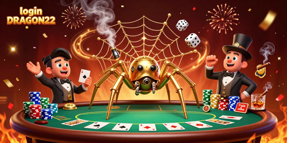 Win big at login DRAGON222 with a thrilling scene featuring steampunk characters and casino elements.