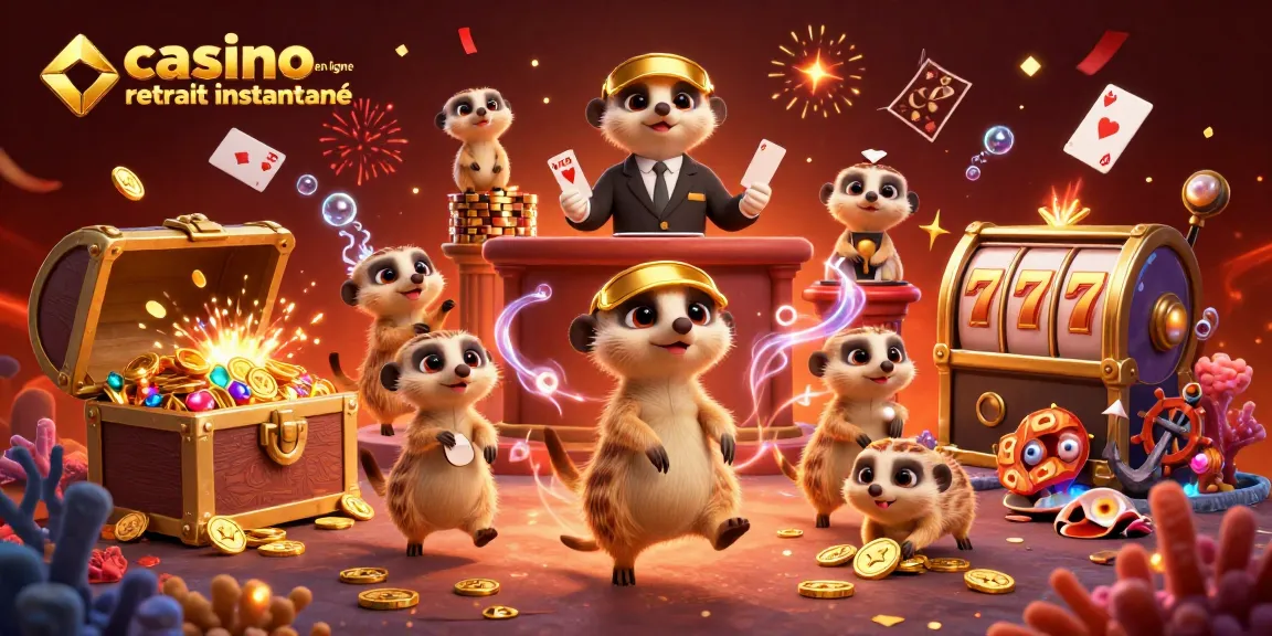 Jouez au casino en ligne retrait instantané avec des suricates animés orchestrant des jeux captivants et explosifs.