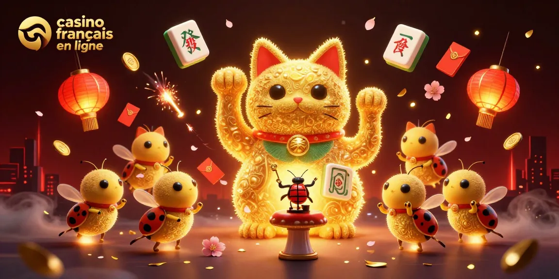 Visitez le casino français en ligne avec des automates colorés et des feux d'artifice.