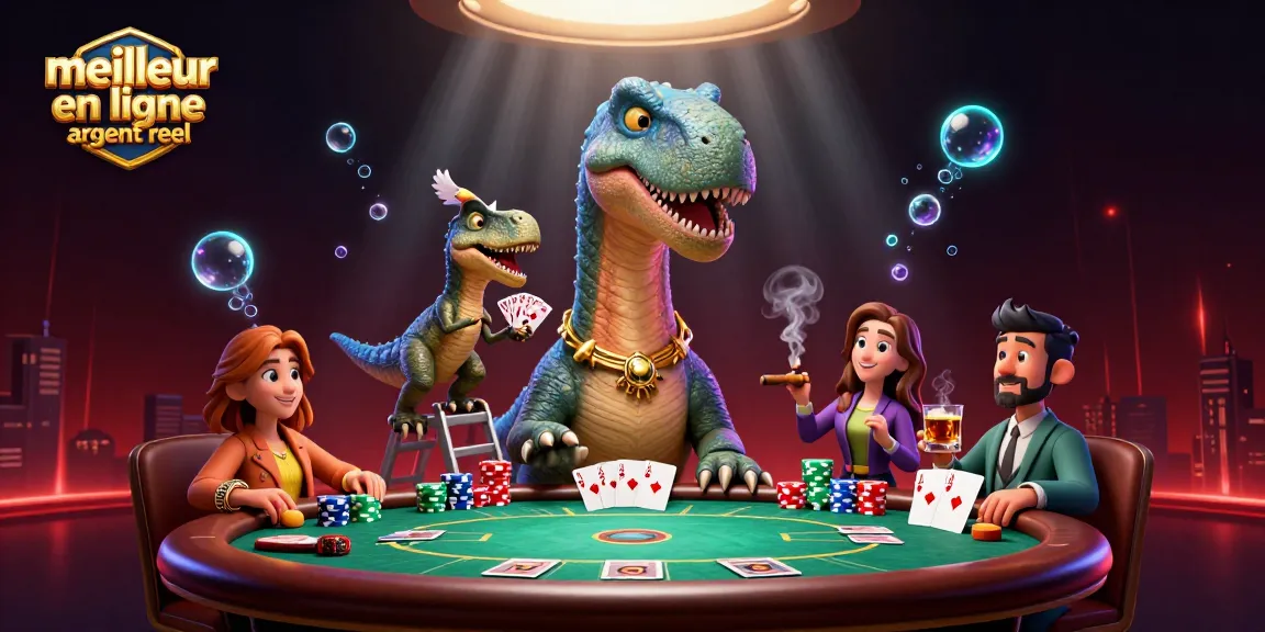 Plongez dans le meilleur casino en ligne argent réel tout en jouant à une table de poker animée.