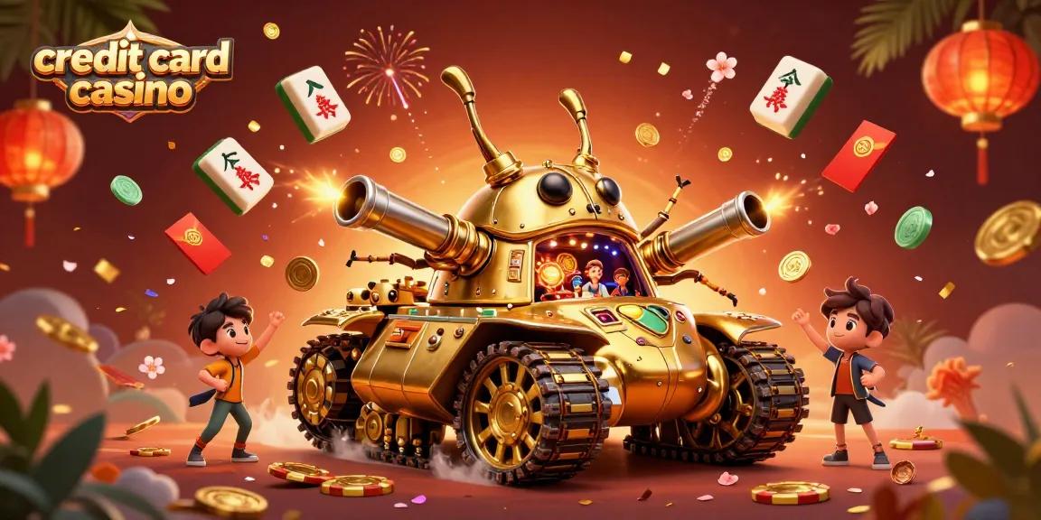 Engage in thrilling gameplay at a vibrant credit card casino with sparkling elements.